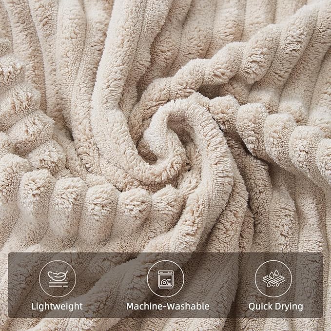 Oversized Bath Sheets 40x80 Inches Extra Large Bath Towels for Adults Super Soft Quick Dry Highly Absobent Microfiber Shower Towels for Bathroom, Pool, Gym, Yoga Towel (Beige, 2Piece)