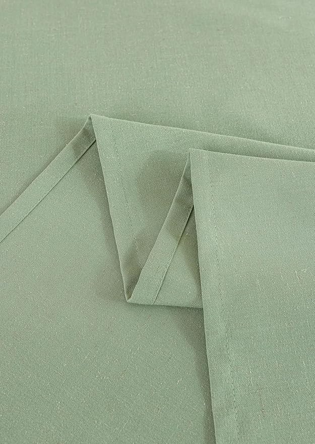 Sage Green Linen Table Cloths for Rectangle Tables Farmhouse Neutral Tablecloth Rectangular Kitchen Decoration Dining Table Cover Washable 60x104