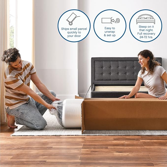 Classic Brands Cool Gel Memory Foam 6-Inch Mattress | CertiPUR-US Certified | Bed-in-a-Box, Queen