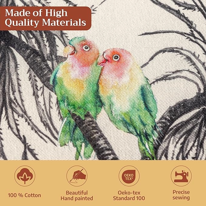 Maison d' Hermine Table Cloth Rectangle Table 100% Cotton 70 x 120 Inches Fall Tablecloth Reusable Everyday Use for Thanksgiving Christmas Decorations Dining Farmhouse Party (Amazonia)
