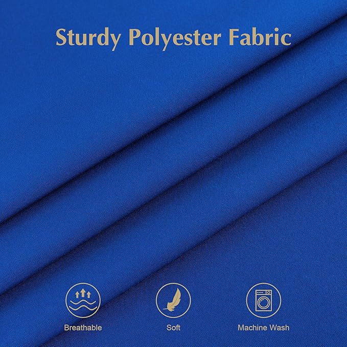2 Pack Square Table Cloth 52X52 Inch Royal Blue Tablecloth Washable Polyester Solid Dining Table Cover for Birthday Party Dinner Holiday Outdoor Indoor