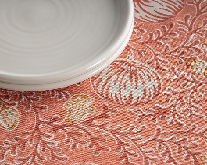 Maison d' Hermine Table Cloth Rectangle Table 100% Cotton 60 x 120 Inches Fall Tablecloth Reusable Everyday Use for Thanksgiving Christmas Decorations Dining Farmhouse Party (Harvest Festival)