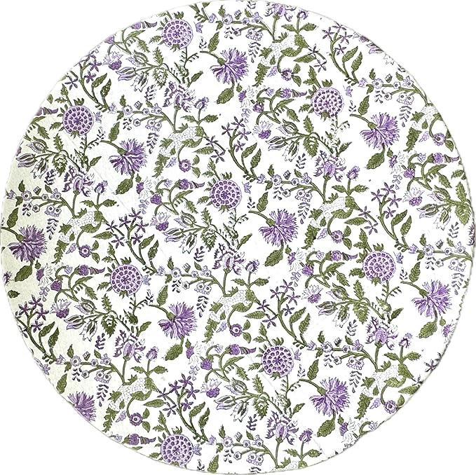 ATOSII Cotton Tablecloth Mahoka 90" Inches Round
