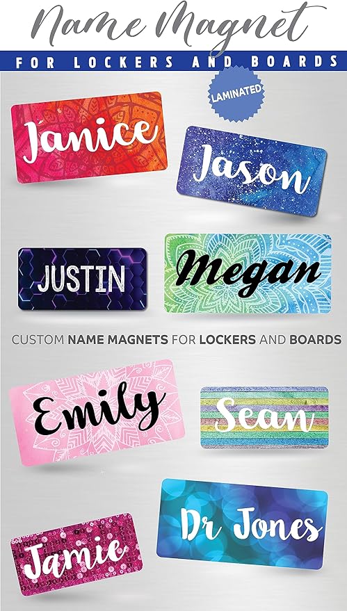 Custom Locker Magnet Name - Cruise Door Magnets Decorations - Personalized Locker for school, whiteboards - Teachers, RN Nurses, Doctors, employee, Gym locker Magnet