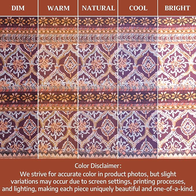 Maison d' Hermine Cloth Napkins Set of 4 100% Cotton for Thanksgiving Christmas Decorations Everyday Reusable Square Fall Napkins Cloth Washable Dinner Party (Fair Isle, 20"x20")