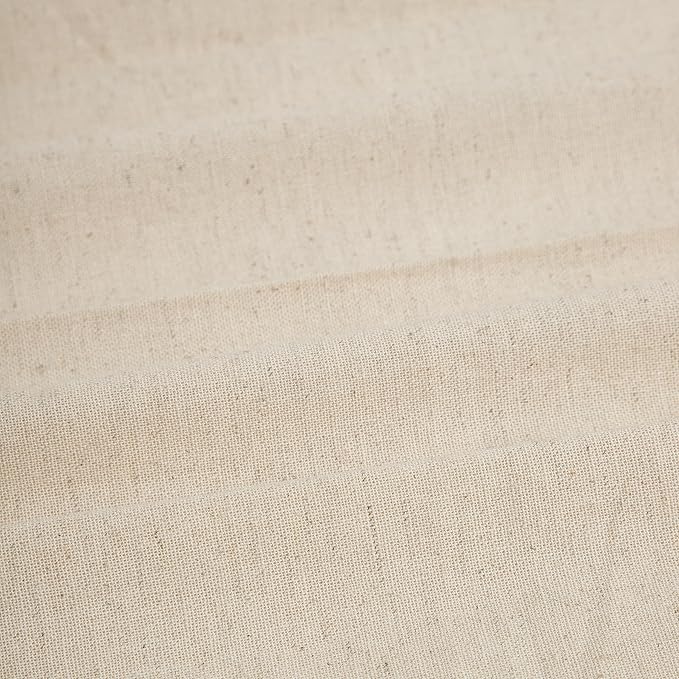 Lightnpro Flax Linen Napkins Set of 12, Beautiful Handmade Fringe Dinner Cloth Napkins, Washable and Reusable for Dining, Parties, Weddings, Holiday & Everyday Use - 18x18 Inch Natural Color