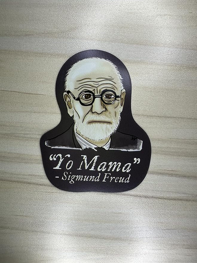 Funny Psychology Magnet, Sigmund Freud Yo Mama Joke, Funny Psychology Gift