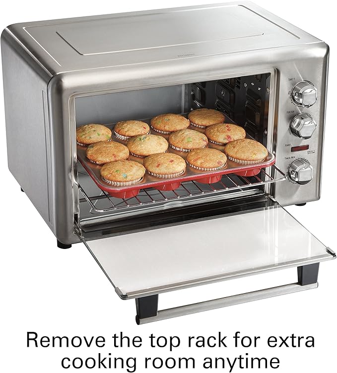Hamilton Beach Countertop Rotisserie Convection Toaster Oven, Extra-Large, Stainless Steel (31103DA)