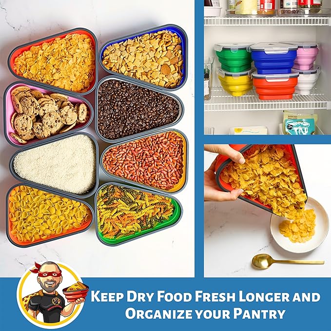 The Perfect Pizza Pack™ - Reusable Pizza Storage Container with 5 Microwavable Serving Trays - BPA-Free Adjustable Pizza Slice Container to Organize & Save Space, Green