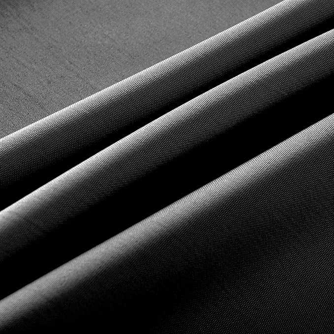 2-Pack Round 120-inch Grey Table Cloths, Solid Stain and Wrinkle Resistant Circular Tablecloth, Premium Plain Weave Polyester Fabric Table Linen Covers for Hotel, Banquet