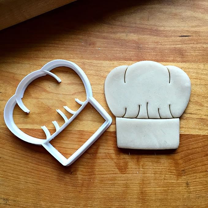 Sweet Prints Inc Chef Hat Cookie Cutter - Dishwasher Safe (5")