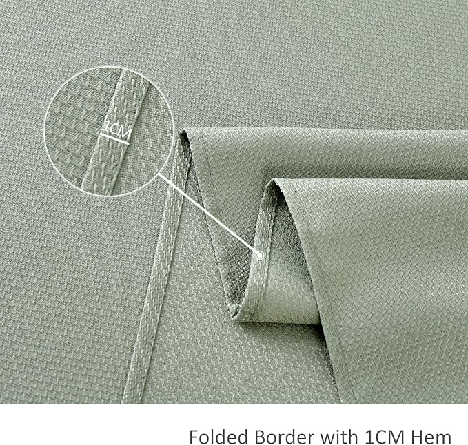 maxmill Jacquard Square Tablecloth Waterproof Spillproof Wrinkle Resistant Soft Textured Table Cloth for Dinner and Party Washable Polyester Fabric, Indoor and Outdoor Use, 60 x 60 Inch Sage Green