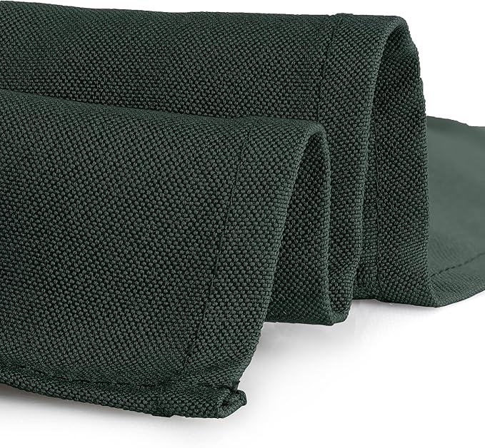 Gee Di Moda Rectangle Tablecloth - 60 x 84 Inch Hunter Green Table Cloth for 5 Foot Rectangle Tables - Heavy Duty Washable Fabric - for Holiday Party, Dinner, Weddings, Baby Shower & Events