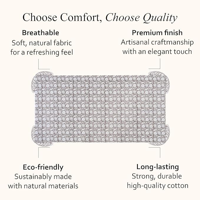 CPC Rustic Brown Tablecloth 100% Cotton 70x118 Inch Indian Block Print Rectangle Table Cover, Table Cloth for Gifting in Weddings, Halloween, Fall, Christmas, Thanksgiving