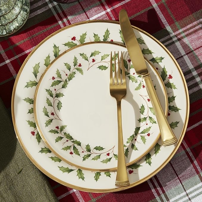 Lenox 899203 Holiday 18-Piece Dinnerware Set, Service For 6