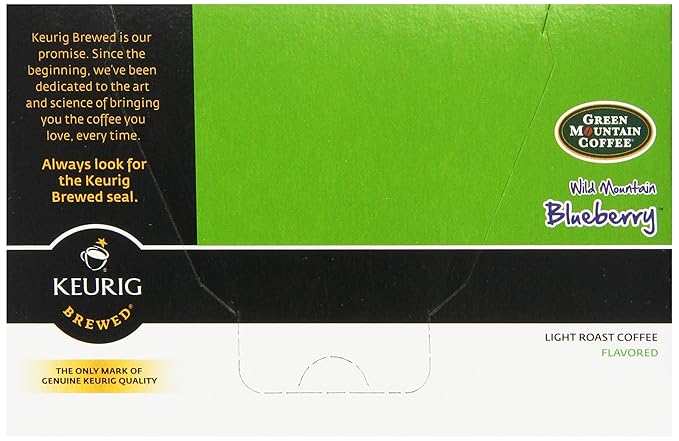Green Mountain Coffee K-Cup, Wild Mountain Blueberry, 12-Count