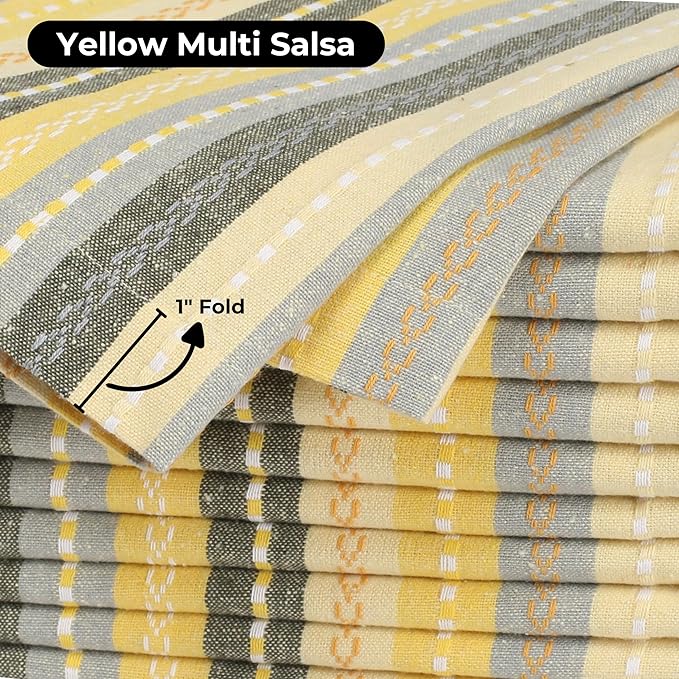Homidate Cloth Dinner Napkins – Machine Washable Reusable Fabric Napkins for Weddings, Parties & Table Decorations