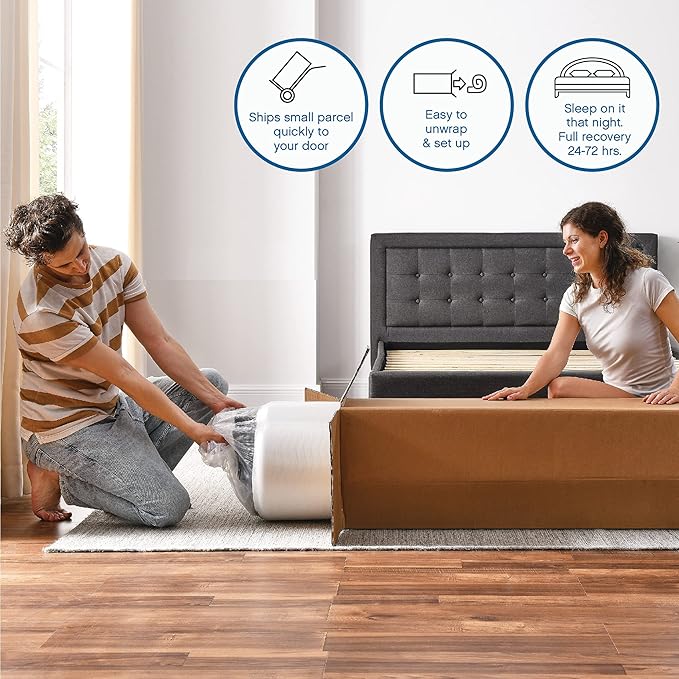 Cool Gel Chill 14 Inch Medium Firm Memory Foam Mattress Twin Size, with Bonus CoolGel Memory Foam Bed Pillow, 14" with Pressure Relief, CertiPUR-US Certified, Cooling Twin Mattress in a Box
