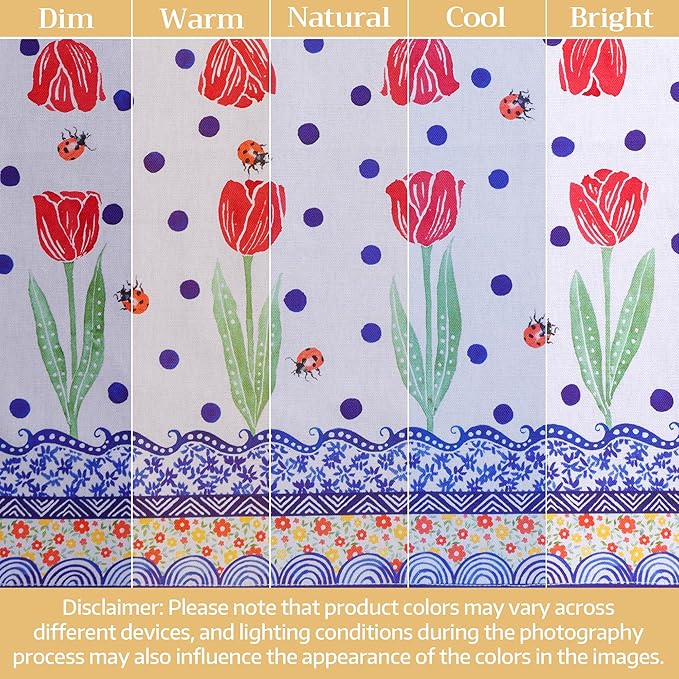 Maison d' Hermine Cloth Napkins Set of 4 100% Cotton Everyday Reusable Square Napkins Cloth Washable Dinner Party Wedding Restaurant Valentines Day Decorations Spring/Summer (Folky Floral, 18" x 18")