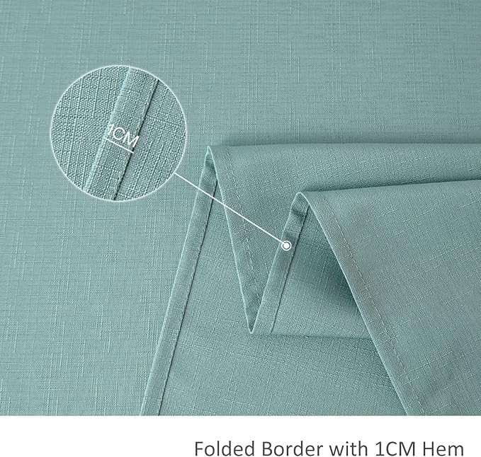 maxmill Square Jacquard Tablecloth Waterproof Spillproof Wrinkle Resistant Soft Slubby Texture Washable Table Cloth for Dinner, Dining Room Party, Indoor and Outdoor Use, 60 x 60 Inch, Slate Blue