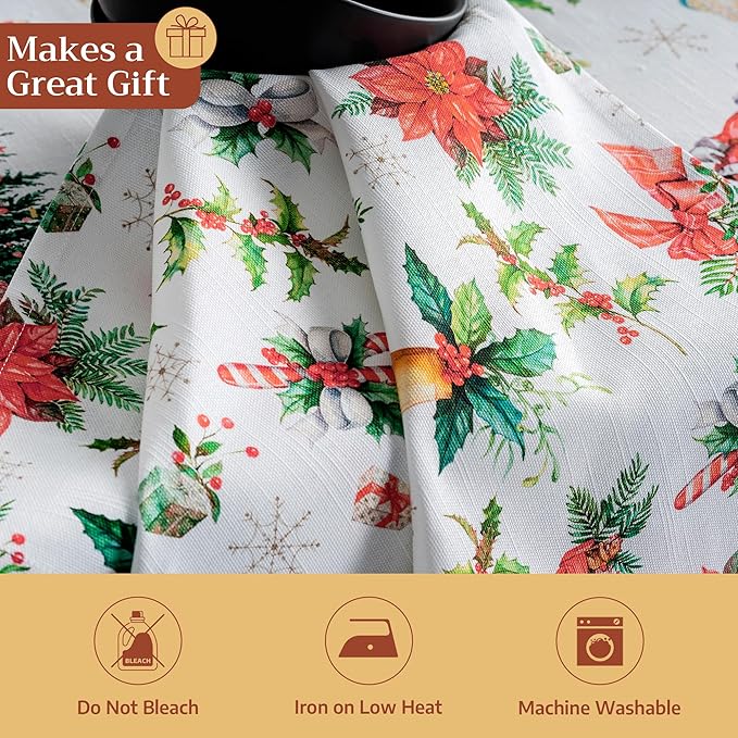 Maison d' Hermine Cloth Napkins Set of 4 100% Cotton for Thanksgiving Christmas Decorations Everyday Reusable Square Fall Napkins Cloth Washable Dinner Party (Chromo, 20"x20")