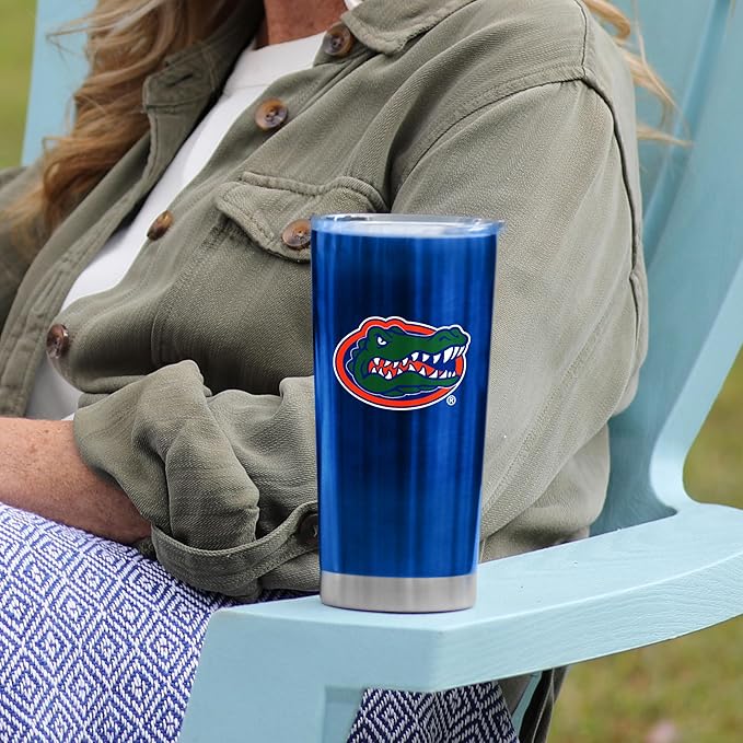 Logo Brands 20 oz Powder Coat Tumbler- Insulated Tumbler with Lid for Water, Iced Tea or Coffee, Smoothie and More