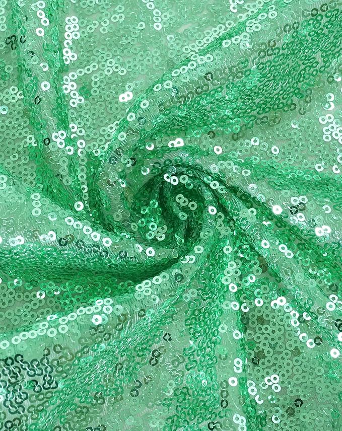 Eternal Beauty Mint Green Tablecloth, 90x156 Inch Square Rectangle Table Cover for Cake Dessert Exhibition Party Birthday Events