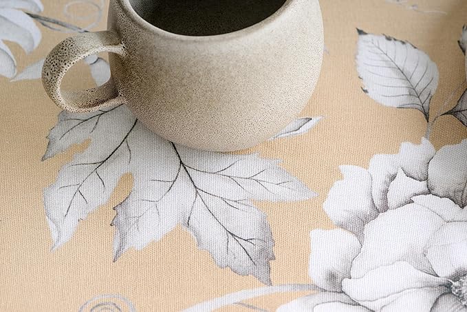 Maison d' Hermine Table Cloth Square Table 100% Cotton 54 x 54 Inches Fall Tablecloth Reusable Everyday Use for Thanksgiving Christmas Decorations Dining Farmhouse Party (Pretty Autumn)