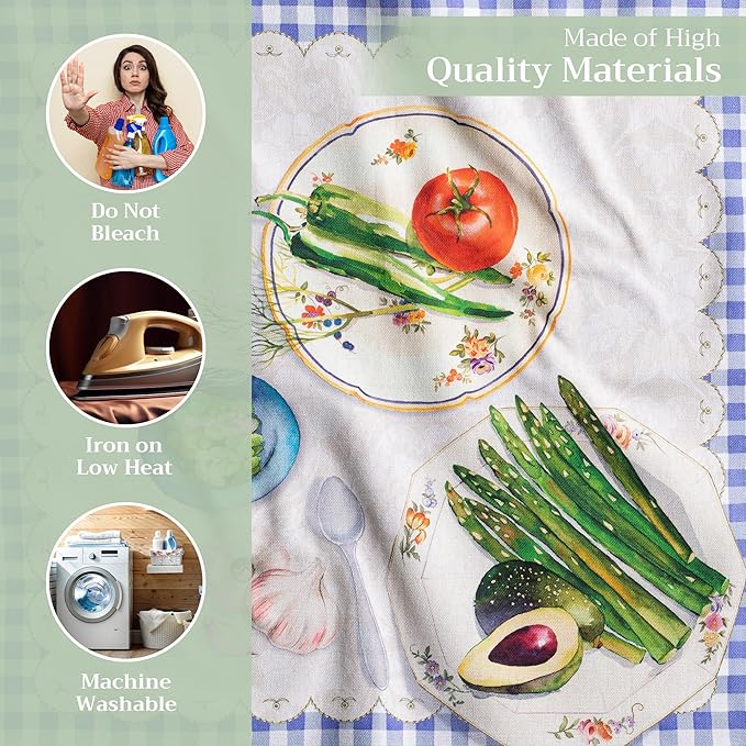 Maison d' Hermine Cloth Napkins Set of 4 100% Cotton Everyday Reusable Square Napkins Cloth Washable Dinner Party Wedding Restaurant Valentines Day Decorations Spring/Summer (Gourmand, 20" x 20")