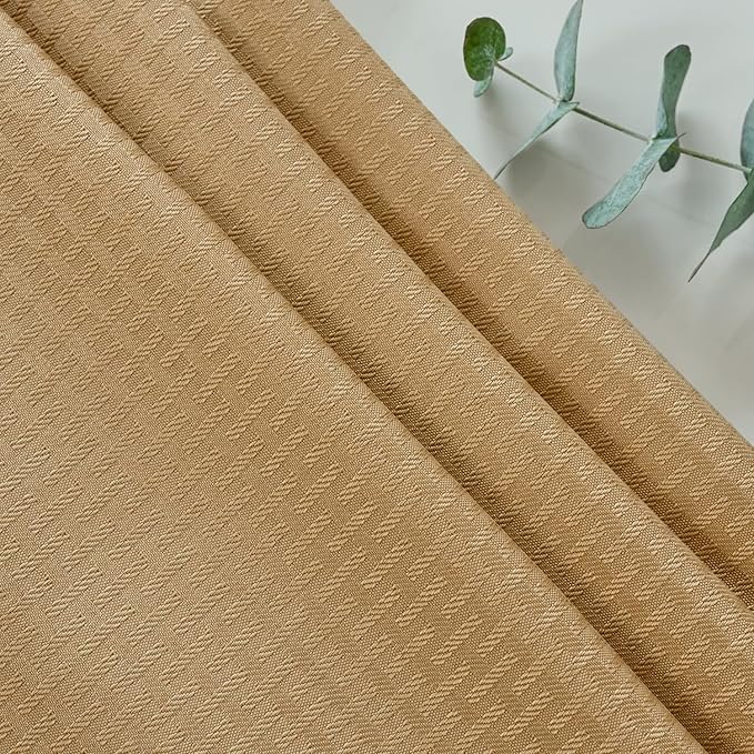 maxmill Square Tablecloth Weaved Texture Stain Resistant Waterproof Wrinkle Resistant Washable Soft Table Cloth, Decorative Fabric Table Cover for Dining Room Dinner and Parties, 52 x 52 Inch, Beige