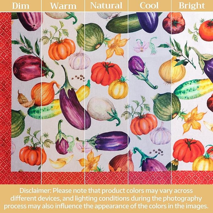 Maison d' Hermine Cloth Napkins Set of 4 100% Cotton Everyday Reusable Square Napkins Cloth Washable Dinner Party Wedding Restaurant Valentines Day Decorations Spring/Summer (Ratatouille, 18" x 18")