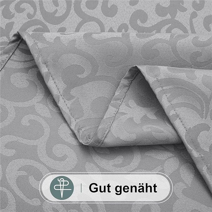 Tablecloth Tablecloth Rectangular Polyester Tablecloth Jacquard Dyeing Tablecloth Tablecloth Table Decoration and Accessories for Restaurant Cafe(White,140x180cm(Rectangle))