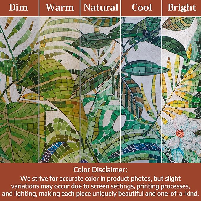 Maison d' Hermine Premium Table Cloth Rectangle Table 100% Combed Cotton 120 x 70 Inches Tablecloth Reusable Decorative for Dining Room, Farmhouse, Home, Party, Festive & Wedding - Mosaic