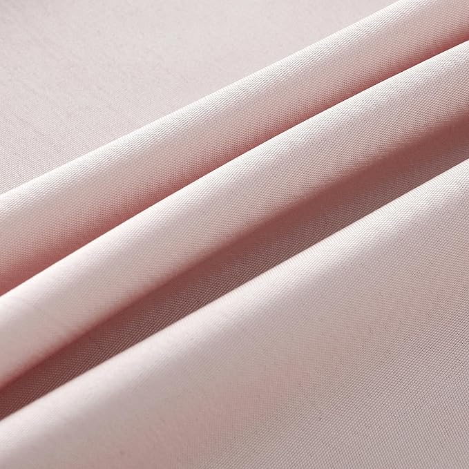 2-Pack 60x102 inch Dusty Pink Table Cloths, Solid Stain and Wrinkle Resistant Oblong Tablecloth, Premium Plain Weave Polyester Fabric Rectangle Table Linen Covers for Hotel, Wedding