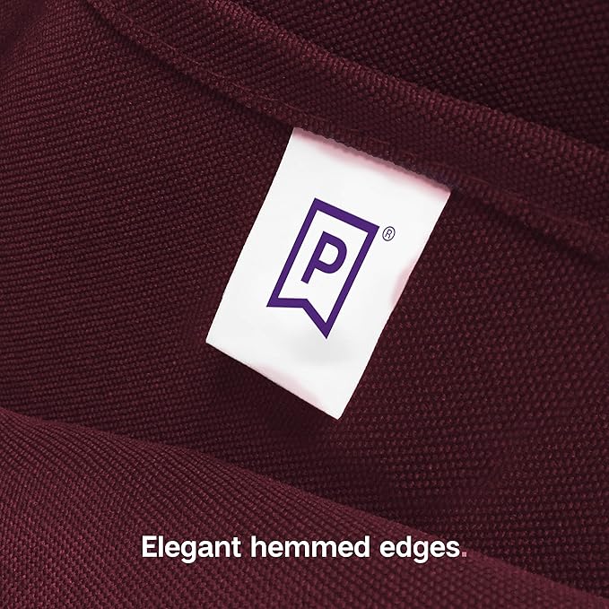 Gee Di Moda Rectangle Tablecloth - 60 x 102 Inch Burgundy Table Cloth for 6 Foot Rectangle Tables - Heavy Duty Washable Fabric - for Holiday Party, Dinner, Weddings, Baby Shower & Events