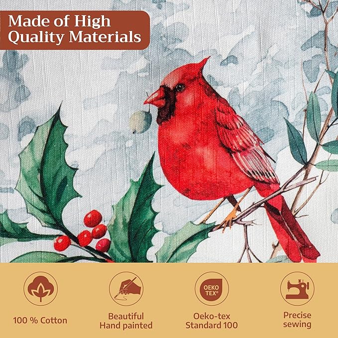 Maison d' Hermine Table Cloth Rectangle Table 100% Cotton 60 x 120 Inches Fall Tablecloth Reusable Everyday Use for Thanksgiving Christmas Decorations Dining Farmhouse Party (Morzine)