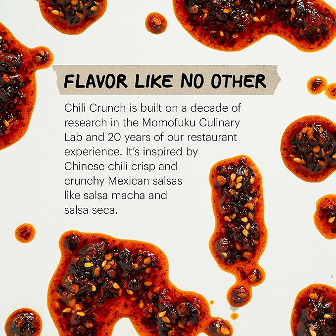 Momofuku Hot Honey Chili Crunch by David Chang 7.7 oz, Oil with Premium Wildflower Honey, Garlic and Shallots, Chili Crisp for Cooking, as Sauce or Topping