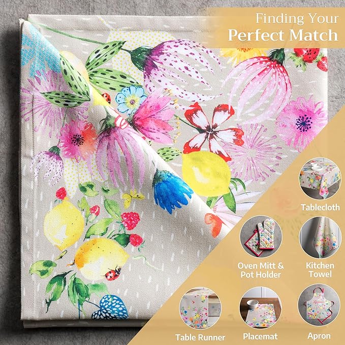 Maison d' Hermine Cloth Napkins Set of 4 100% Cotton Everyday Reusable Square Napkins Cloth Washable Dinner Wedding Restaurant Valentines Day Decorations Spring/Summer (Jardin D'Ete - Fog, 20" x 20")
