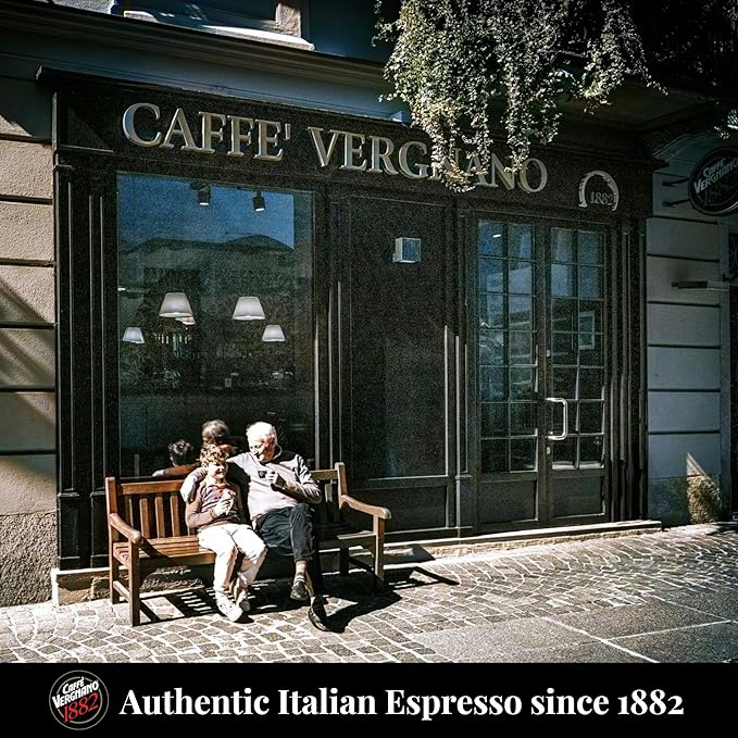 Caffe' Vergnano 1882 Medium Roast Espresso Original Line Machine Compatible Capsules, Single-Serve Arabica Robusta Espresso, Italian Coffee For Nespresso Coffee Machines, Intensity 4/10, Oro, 30 Ct