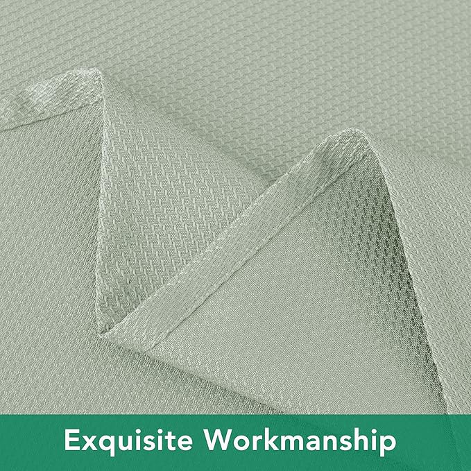 Biscaynebay Round Tablecloth 60 Inch-Sage Outdoor Fabric Table Cover-Small Circle Folding Table Cloths Linen Water Resistant Washable for Kitchen Dining Picnic Patio Outdoor Party Restaurant Tables