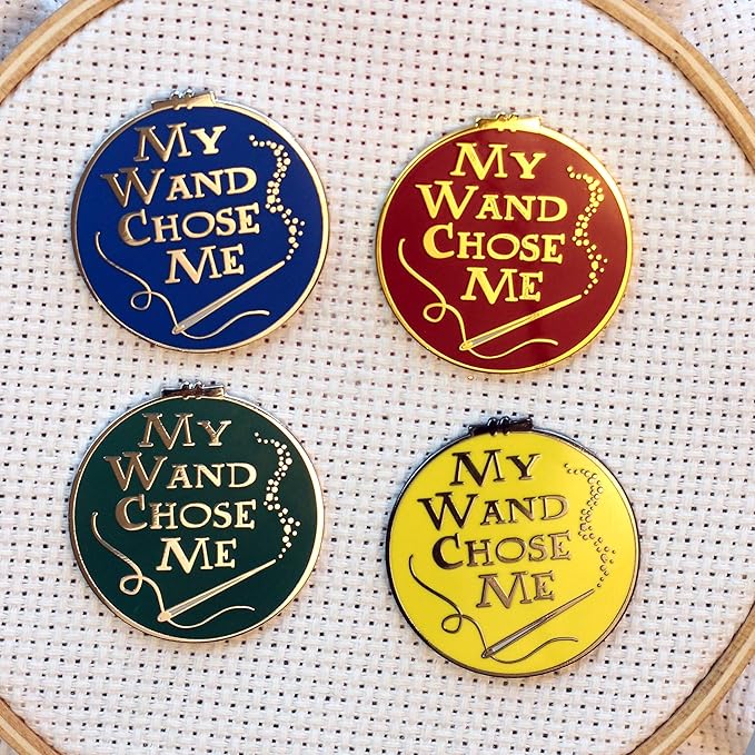 My Wand Choose Me (Red/Gold) Hard Enamel Needle Minder