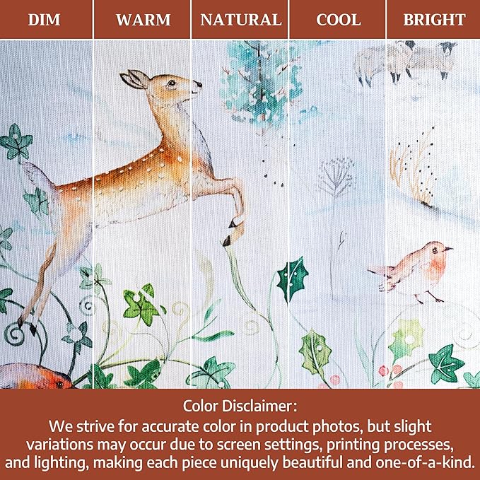 Maison d' Hermine Table Cloth Square Table 100% Cotton 54 x 54 Inches Fall Tablecloth Reusable Everyday Use for Thanksgiving Christmas Decorations Dining Farmhouse Party (Snowy World)