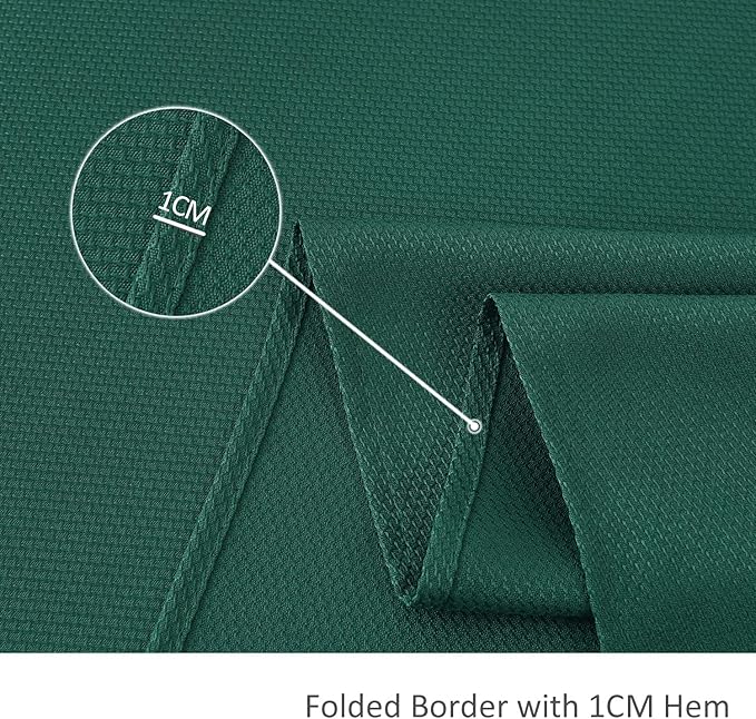maxmill Jacquard Tablecloth Stain Resistant Waterproof Wrinkle Resistant Spillproof Washable Soft Textured Table Cloth for Dining Room, Indoor and Outdoor Use, Rectangle 60 x 140 Inch, Hunter Green