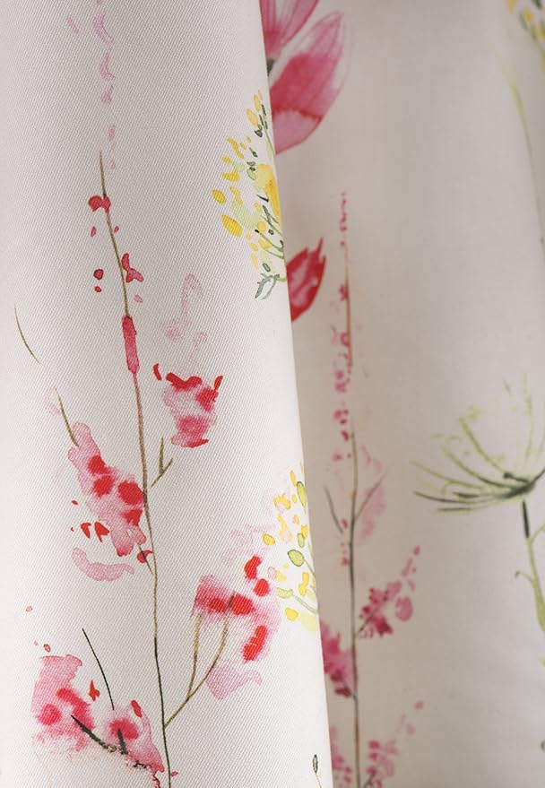 Maison d' Hermine Table Cloth Round Table 100% Cotton 63 Round Inches Tablecloth Reusable Decorative for Dining Room Farmhouse Home Valentines Day Decorations Spring Summer - Botanical Fresh