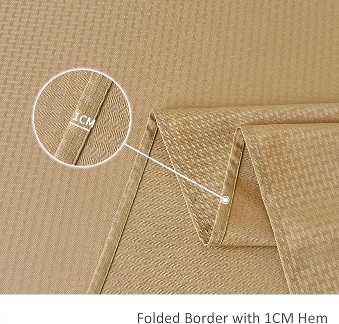 maxmill Weaved Texture Tablecloth Water Resistance Antiwrinkle Spillproof Soft Washable Table Cloth for Dining Room, Buffet Banquet Parties Holiday Dinner, Rectangular 60 x 108 Inch, Beige