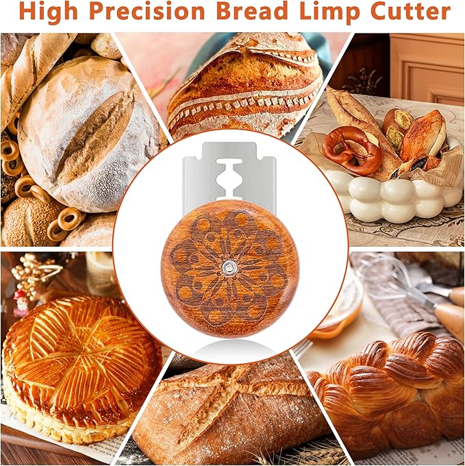 UFO Bread Lame Cutter for Homemade Sourdough,Bread Scorer Tool for Sourdough with 5 Blades and Case,Slashing Tool Bread Cutting Knife for Artisan Bread and Baguette Makers,Ring