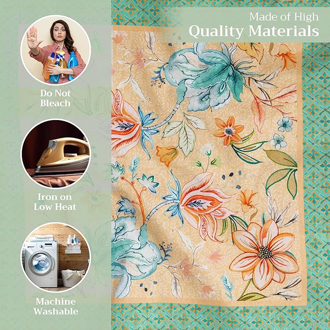 Maison d' Hermine Cloth Napkins Set of 4 100% Cotton Everyday Reusable Square Napkins Cloth Washable Dinner Wedding Restaurant Valentines Day Decorations Spring/Summer (Luxury Loft - Peach, 20" x 20")