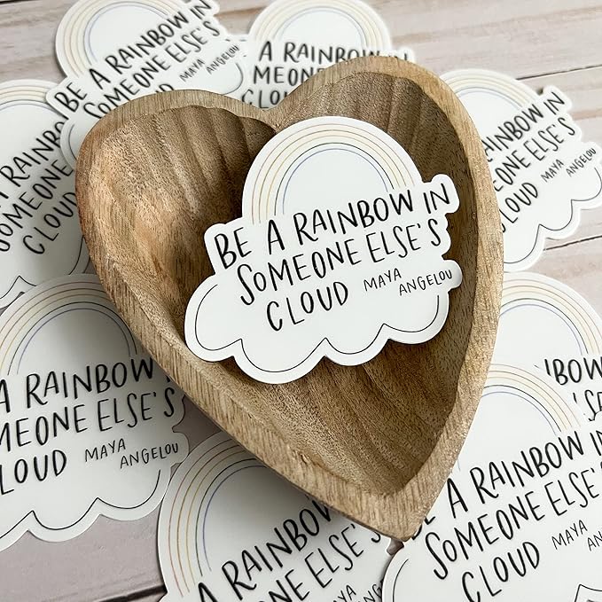 Swaygirls magnets | Cute fridge magnets by swaygirls | Maya Angelou quote refrigerator magnet | Inspirational quotes | Rainbow magnet