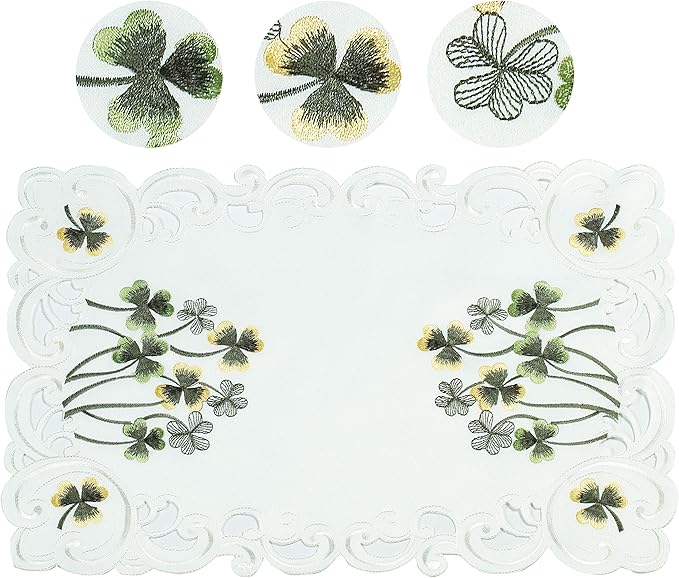 Decozen Ivory Table Cloth - Rectangle Lace Linen Tablecloth Intricate Cutouts Embroidery - Perfect for Kitchen Dining Room Table Home Decor Wedding Receptions - 60 x 120 inches - The Clem Collection