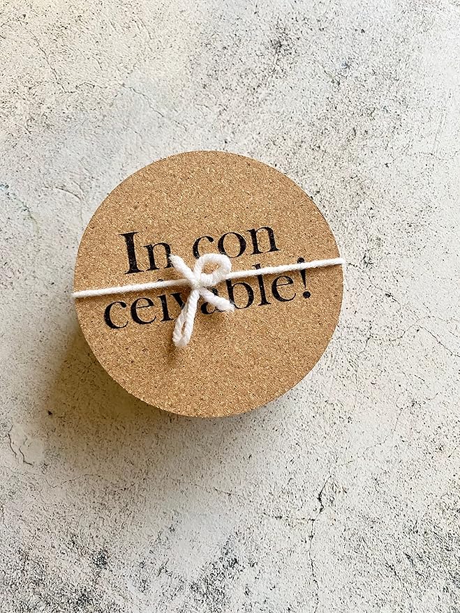 Set of Eight Princess Bride Quote Cork Coasters